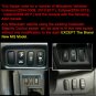 ROOF LIGHT BAR Botton For Mitsubishi Pajero Triton MN ML Blue LED Push Switch