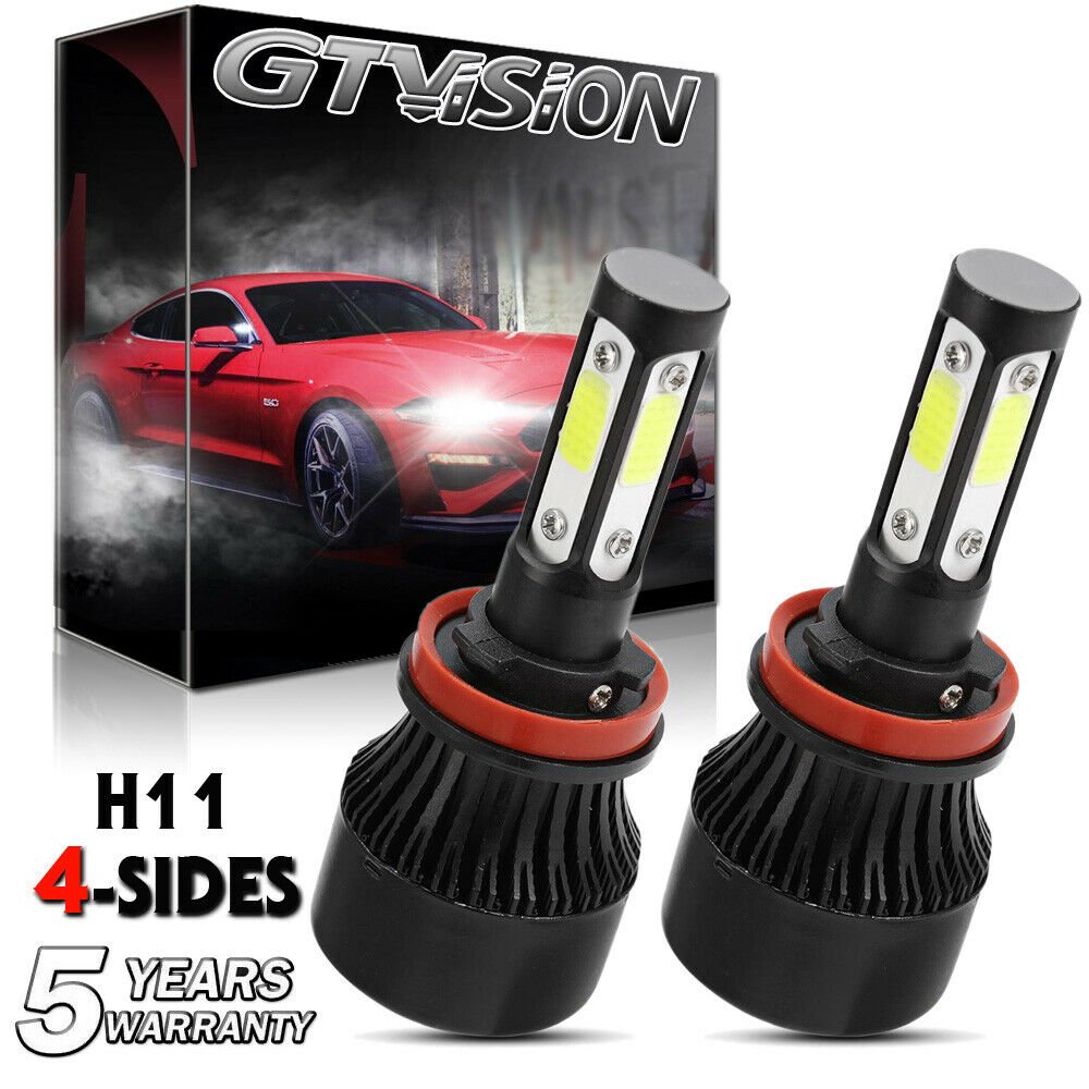 2Pcs LED Headlight Kit H11 6K White Low Beam for 2008- 2016 Honda ACCORD (Coupe)
