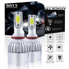 9012 LED Car Headlight For Ford Edge 11-14 Taurus 2013-2017 High Low Beam 6000K