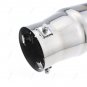 76mm Universal Chrome Stainles Steel Rear Exhaust Tail Muffler Pipe Grilled Blue