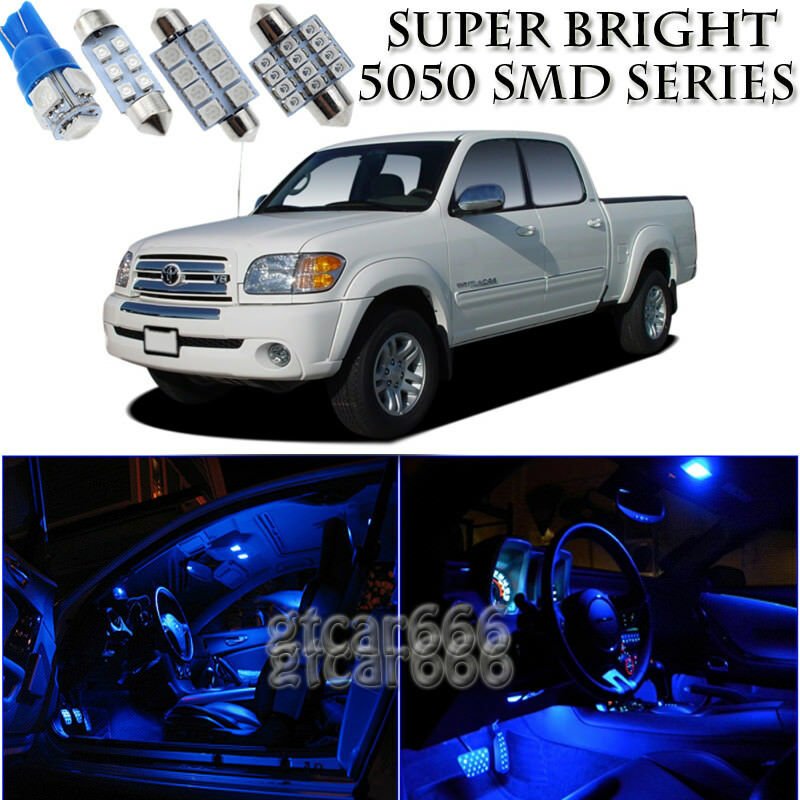 15X Bright SMD Blue LED Interior Light Package Kit For Toyota Tundra 2000-2006