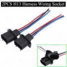 2Pcs Wire Pigtail Male 9008 H13 Harness Headlight Replace Socket Plug Connector