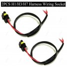 2PCS H1/H3/H7 Wire Harness For HID Ballast To Socket For HID Conversion Kit 12V