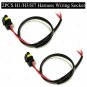 2PCS H1/H3/H7 Wire Harness For HID Ballast To Socket For HID Conversion Kit 12V