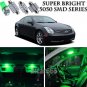11pc Green LED Interior Lights Bulb Package Kit For Infiniti G35 Sedan 2003-2006