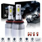 2x H11 H8 H9 LED Headlight Conversion Kit 1400W COB 6000K Xenon White Light Bulb