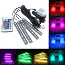 Full Color Glow Car LED Lihgt Interior Kit Under Dash Footwell Inside Lighting