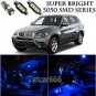 24x Bright SMD Blue LED Interior Light Package Kit For BMW X5 2007-2013