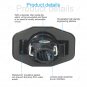 2Pcs White LED License Plate Light Fit For Toyota Corolla Sienna Scion xB xD 12V