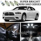 12pc Xenon White LED Interior Light Bulb Package Kit For Dodge Charger 2011-2014
