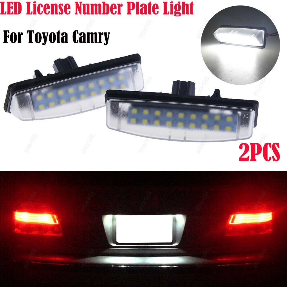 2Pcs LED License Plate Light For Toyota Camry/Aurion/Prius Lexus Is300/Ls430 12V