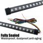 22" 48SMD 7-Color RGB LED Knight Rider Strip Light For Under Hood Behind Grille