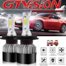 H4 9003 HB2 1320W 198000LM LED Headlight Bulb Conversion Kit High Low Beam 6000K