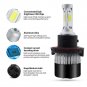 H4 9003 HB2 1320W 198000LM LED Headlight Bulb Conversion Kit High Low Beam 6000K