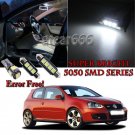 15 Premium White Bulb For Volkswagen Golf 97-04 LED Interior Light Kit No Error