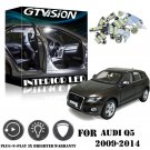 17Pcs Super Bright White LED Interior Lights Package Kit For Audi Q5 2009-2014
