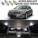 11X Xenon SMD White LED Interior Light Package Kit For Honda Accord 2003-2012
