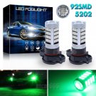 2x Green 92SMD 5202 LED Fog Light Bulbs For GMC Sierra 1500 07-15 Yukon XL 07-13
