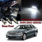 22 Premium White Bulb For Mercedes C Class W204 2008-2014 LED Interior Light Kit