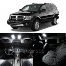 8 x Xenon White LED Interior Light Package Kit For Dodge Durango 2004 - 2009
