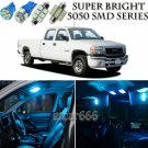 15X Bright SMD Ice Blue LED Interior Light Package Kit For GMC Sierra 1999-2006