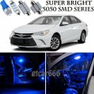 16pcs Blue LED Interior Lights Bulb Package Kit For Toyota Camry 2012-2016