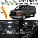 15 x Xenon White Interior LED Lights Kit + TOOL For 2003 - 2013 GMC Savana