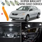 8 x Xenon White Interior LED Lights Kit + TOOL For 2000 - 2008 Toyota Corolla