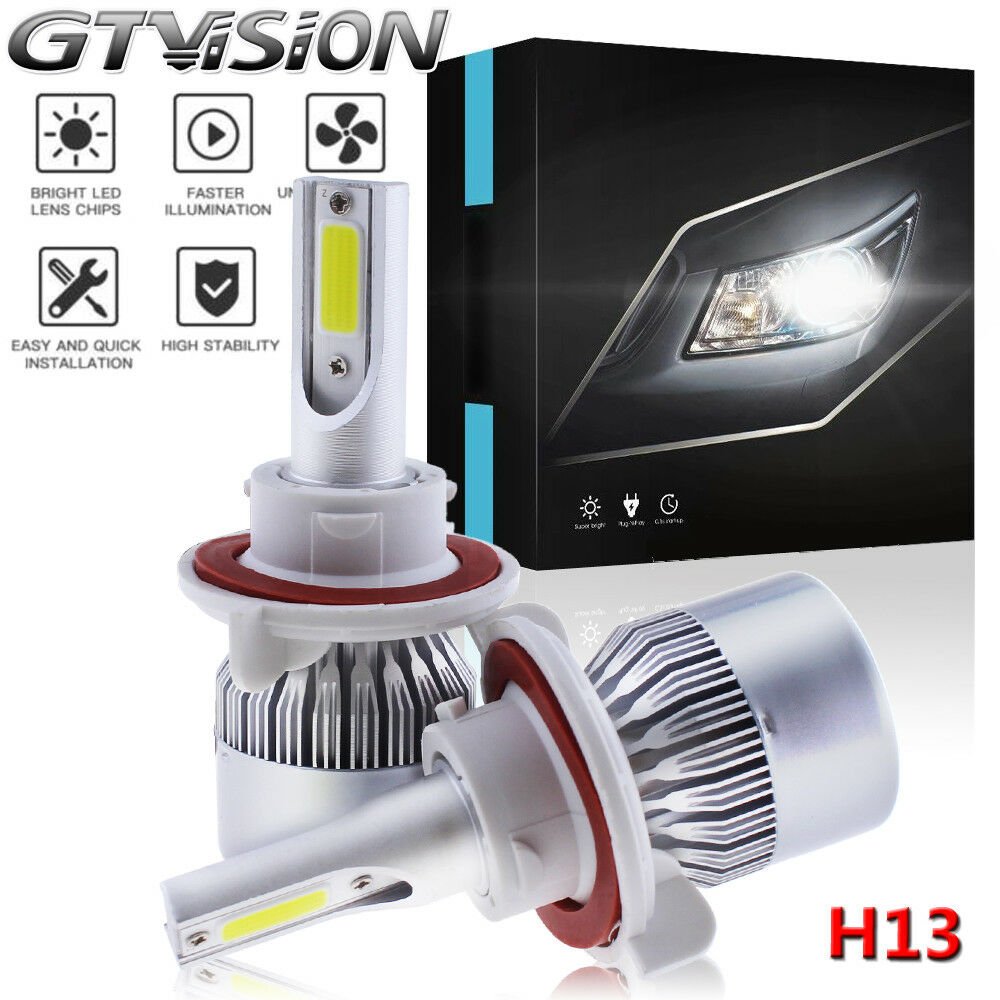 2Pcs H13 9008 LED Headlight Bulb Conversion Kit For Ford F-150 2004-2014 Hi/Lo