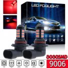 2pc 9006 HB4 High Power LED Ultra Red Daytime Running Fog Light Driving Bulbs