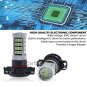 2PCS 2504 H16 5202 Ice Blue High Power LED Bulbs 92SMD Fog Light Driving Light