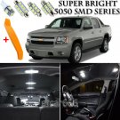 14 x Xenon White Interior LED Lights Kit + TOOL For 2007-2013 Chevy Avalanche