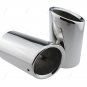 1Pcs Chrome Stainless Steel Rear Exhaust Tail Muffler Pipe For BMW X5 2002-2015