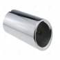 1Pcs Chrome Stainless Steel Rear Exhaust Tail Muffler Pipe For BMW X5 2002-2015
