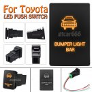 12V Orange LED Push Switch For Toyota 4Runner Tacoma 100 series Bumper Light Bar