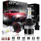 2x H13 9008 High Low Beam COB LED Headlight Bulbs For Ford F150 2004-2014 White
