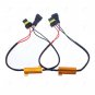 2Pcs Car 9005 HB3 Set LED Fog Light Load Resistor Canceller Decoder Wire Harness