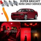 16 x Ultra Red Interior LED Lights Kit + TOOL For 2006 - 2010 Dodge Charger