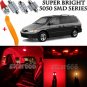 16 x Ultra Red Interior LED Lights Kit + TOOL For 1999 - 2004 Honda Odyssey