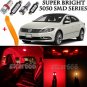 16 x Ultra Red Interior LED Lights Kit + TOOL For 2009 - 2015 Volkswagen VW CC