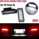 2x LED License Number Plate Light For VW Golf MK4 MK5 MK6 Passat 4D Polo CC Eos