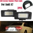 2Pcs LED License Number Plate Light For Audi A4 S4 B8 A5 Q5 TT 8J MK2 No Error