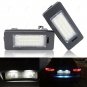 2Pcs LED License Number Plate Light For Audi A4 S4 B8 A5 Q5 TT 8J MK2 No Error