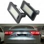 2Pcs LED License Number Plate Light For Audi A4 S4 B8 A5 Q5 TT 8J MK2 No Error