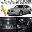 17 x Xenon White Interior LED Lights Kit + TOOL For 2008 -2014 Dodge Avenger