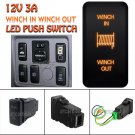 WINCH IN / OUT Orange LED Push Switch For Toyota Hiace Hilux Prado FJ Cruiser
