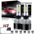 Pair H7 LED Headlight Bulb Conversion Kit High Low Beam Fog Lamp 6000K White 12V