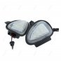 2Pcs White LED Side Rear View Mirror Puddle Light For Golf GTI MK6 2010-2014 12V