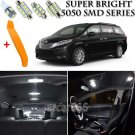 15 x Xenon White Interior LED Lights Kit + TOOL For 2011 - 2018 Toyota Sienna