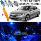 15 x Ultra Blue Interior LED Lights Kit + TOOL For 2013 - 2017 Honda Accord
